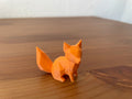 3D-Druck Fuchs orange im Stil "low poly"