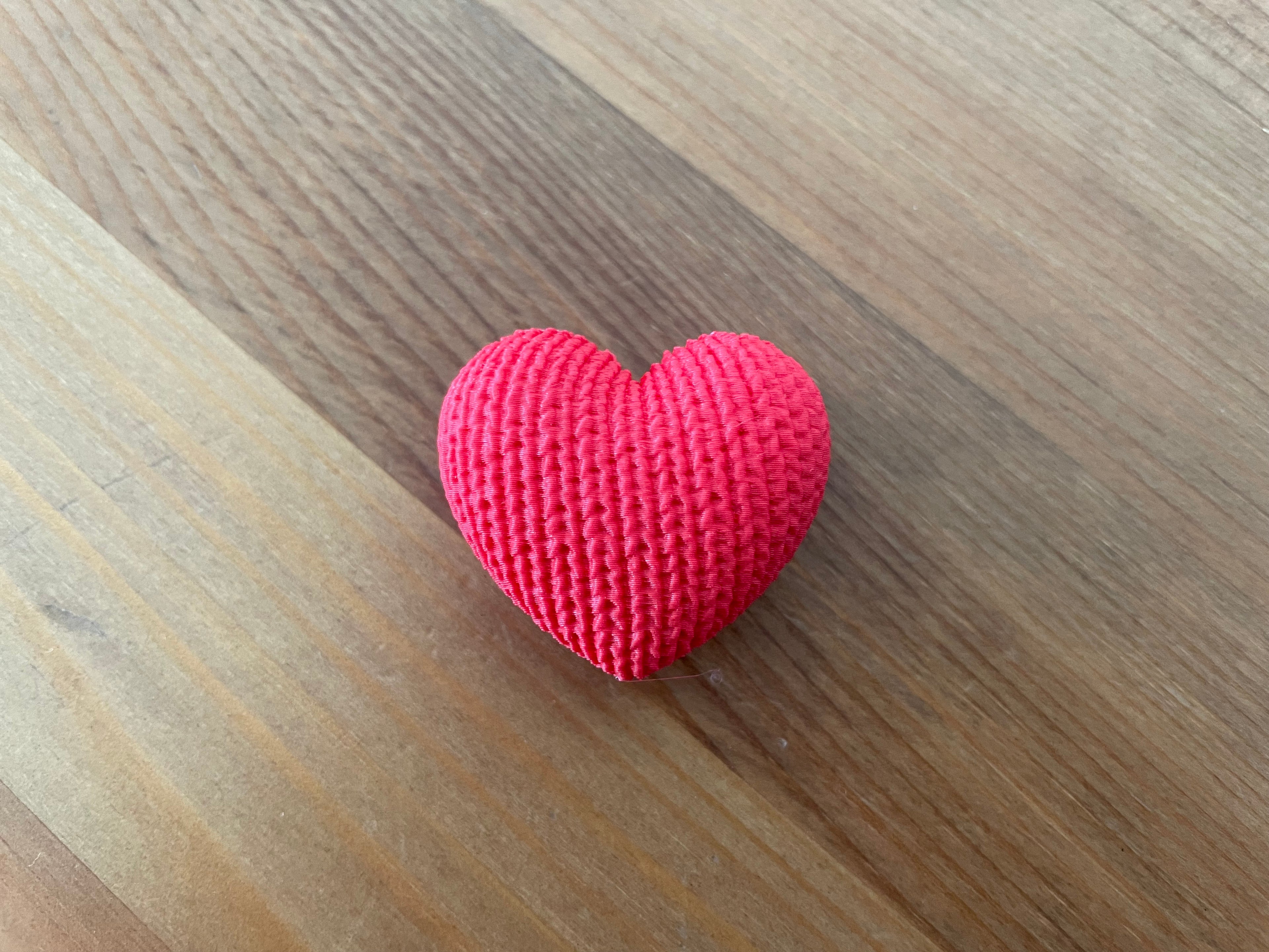 3D-Druck Herz im Stil "gestrickt"